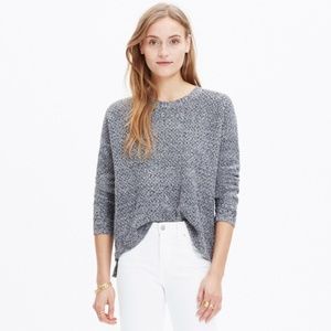 Madewell Landmark Texture Sweater XS Marled Black